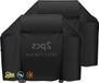 Grande, imperméable, housse de protection robuste pour barbecues à gaz, 147 x 61 x 117 cm, en tissu Oxford noir