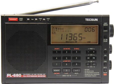 Tecsun PL-680 - Wereldontvanger - Zwart