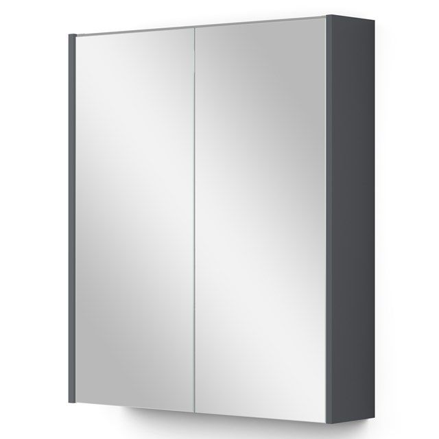 Maxaro Modulo Spiegelkast Met Verlichting 60x70cm Donkergrijs