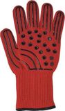 Mastrad Barbecue Handschoen, Rood, Kunststof, Stippen