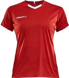 Craft Progress Contrast Shirt Korte Mouw Dames - Rood | Maat: L