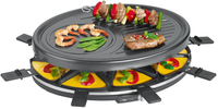 Clatronic RG 3776 Raclette-grill - 1400W - Zwart