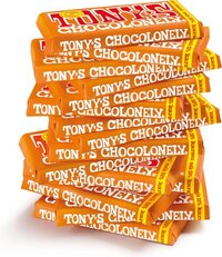 Tony's Chocolonely Chocolade Reep Melk Karamel Zeezout - 15 x 180g