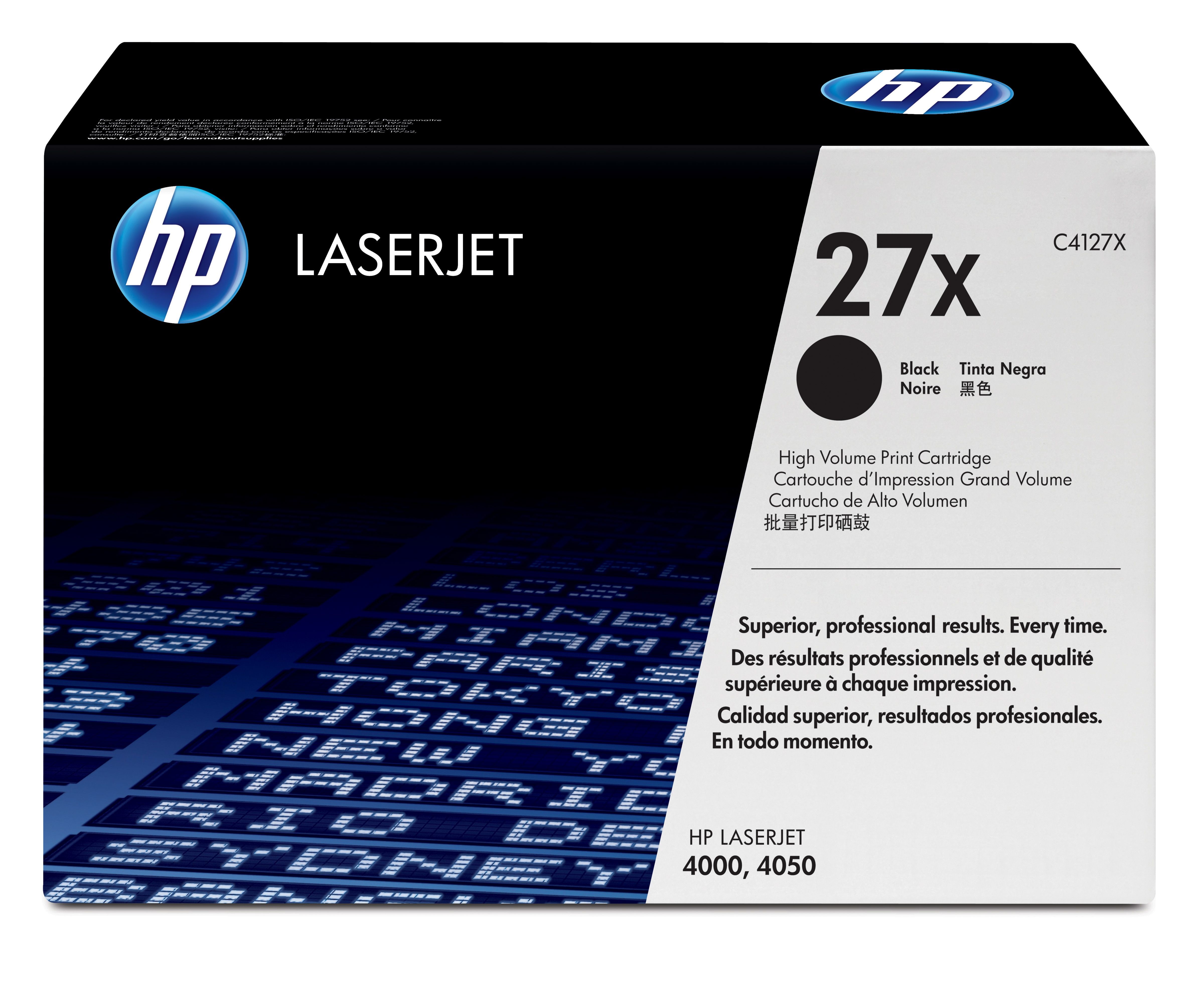 HP 27X Toner Cartridge - Black - C4127X
