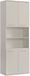 mokebo Badkamer kolomkast 'Der Matrose' (180x65x34 cm) Grijs Beige Hout