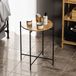Merkloos Asir - Salontafel - Zwart en Naturel - 46 x 46 x 56 cm