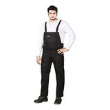 REIS SM Master Duurzame Beschermende Tuinbroek met Verstelbare Taille en Bretels, Hoogwaardige Polyester-Katoenmix, Kleur: Zwart, Maat: 52