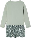 Vertbaudet Ensemble - 2 pièces - robe - gilet - fleurs - coton