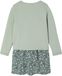 Vertbaudet Ensemble - 2 pièces - robe - gilet - fleurs - coton