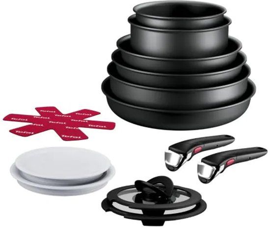 Tefal Ingenio Resist - Pannenset - 13-delig - Inductie - Stapelbaar - Afneembare Handgrepen - Ruimtebesparend
