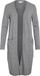 Vila Vest Viril Long L/s Knit Cardigan Noos - 14042770 Medium Grey Melange Dames Maat - XL