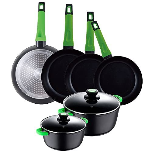 San Ignacio Vitoria Pannenset - 8-delig - Inductie - 20/28 cm - Antiaanbaklaag