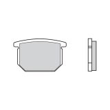 Brembo 07su0412 Plaquettes de frein organiques Transparent