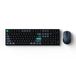Keychron B36 + BM25 Toetsenbord Inclusief Muis - Universeel - USB + RF Wireless + Bluetooth - QWERTY - Engels - Zwart