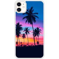 Apple iPhone 11 Palmiers colores Verstevigd hoesje met sublimatie bedrukking