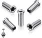 Wan GmbH 5-stuks Vis à cuvette creuse évier 25 mm Acier inoxydable passoire pour évier de cuisine
