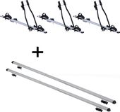 SAGITTAR 3x porte-vélos + barres de toit RAPID compatibles avec Lexus RX (5 portes) 09-15