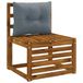 vidaXL Coussin de dossier PUTTEN 100% Polyester Bleu 50 x 40 x 10 cm