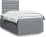 Maison Exclusive - Sommier à lattes de lit avec matelas gris clair 120x200cm tissu
