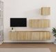 Maison Exclusive - Set de 4 meubles TV, chêne Sonoma, bois composite