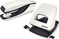 Esselte Leitz LEITZ Heftgerät- & Locher-Set Nexxt WOW, schwarz-metallic