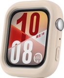 Wigento Huawei Siliconen beschermhoes voor de Huawei Watch Fit 4, halfomsluitend, beige kleur