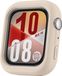 Wigento Huawei Siliconen beschermhoes voor de Huawei Watch Fit 4, halfomsluitend, beige kleur