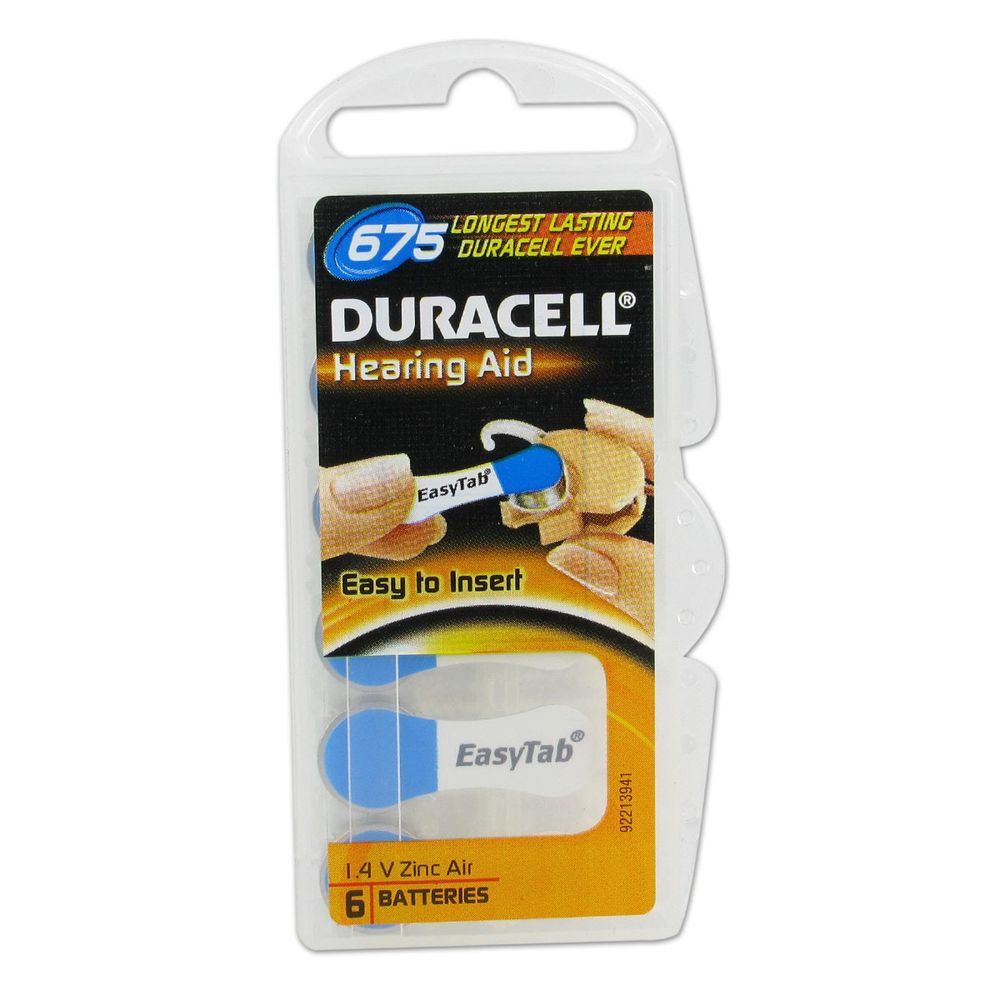 Duracell Duracell Easy Tab Hoorbatterij Da675 Blauw 6 batterijen