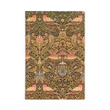 Paperblanks Flexi 2025 agenda 12 maanden, Morris vogels, horizontaal - mini (140 mm x 95 mm), Italiaans
