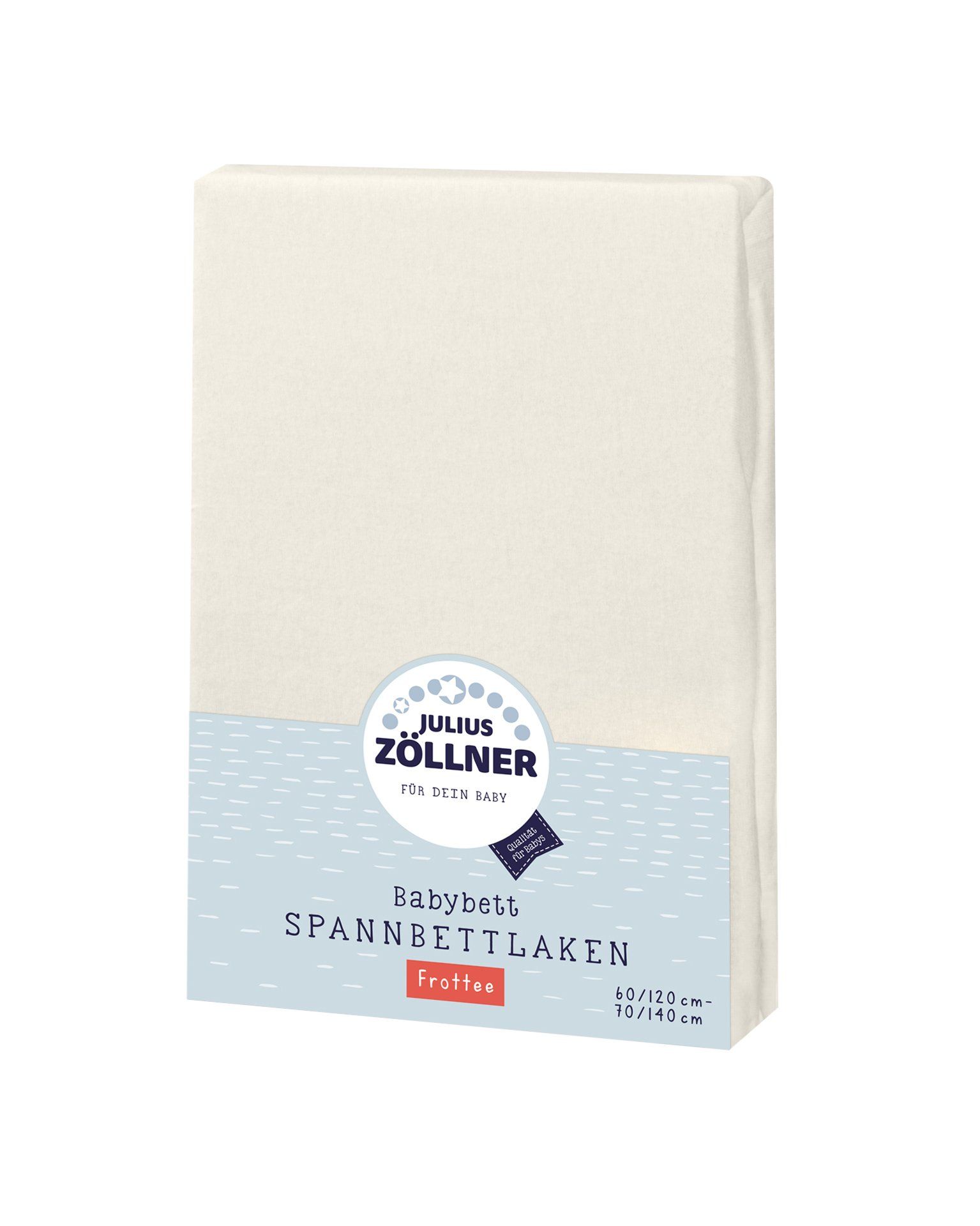 Zöllner JULIUS hoeslaken badstof ecru - 70 x 140 cm