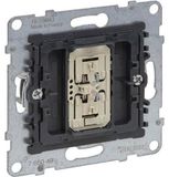 LEGRAND, SEANO universele keydimmer-inzetstuk met neutrale geleider, faseaan-/afsnijding met automatische belastingherkenning, schroefklemmen, 150 W, 765049