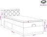 vidaXL Ottoman bed met matras Lichtgrijs 90 x 200 cm Fluweel