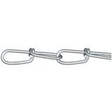 dörner + helmer 156131 Chaîne nouée Argent Acier galvanisé 60 m Épaisseur de maillon 2.2 mm
