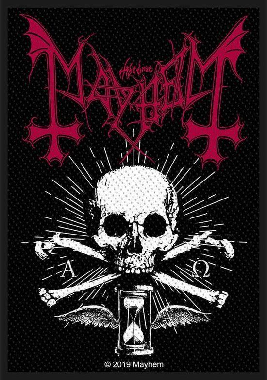 Mayhem Alpha Omega Daemon Unisex Patch - zwart/wit/rood