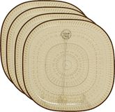 Decoris Ontbijtbord - 6x - Geel - 20,5 cm - Kunststof