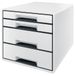 Leitz 52521001 brievenbakje Polystyreen (PS) Zwart, Wit