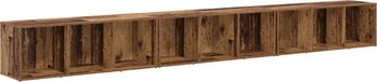 vidaXL Tv-meubelset - 3-delig - Oud Hout Bewerkt Hout