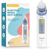Elektrische Shenzen Dongjiang Technology Co LTD Elektrische Neusreiniger Baby Blauw – Neusaspirator met 3 Siliconen Opzetstukken, Verstelbare Zuigkracht, Muziek- en Lichtfunctie, Waterbestendig