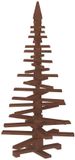 vidaXL Arbre de Noël en bois KOTKA 150 cm Pin massif Brun foncé
