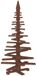 vidaXL Arbre de Noël en bois KOTKA 150 cm Pin massif Brun foncé