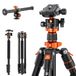 K&F Concept Camera Statief, 200cm Professionele Aluminium Video Statief met Monopod, Center Column Fotografie Statief met 360°Ball Head en Release Plate voor DSLR Camera K234A7(S210).