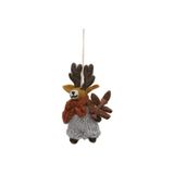 Icecat Suspension de Noël, feutrine, renne avec branche