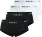 Boxershorts PCLOGO LADY 4-pack Zwart XS