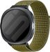 Strap-it Bande en nylon avec fermeture velcro pour Samsung Galaxy Watch 9 (40/44mm) / Watch 8 (40/44mm) / 8 Classic (46mm) - couleur olive