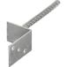 Maison Exclusive - Ancrages De Clôture Lot De 12 Argentés 8 X 6 X 30 Cm Acier Galvanisé