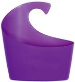 Spirella Opbergmand Kunststof Groot – Opbergdoos van Polypropyleen 30,5 x 27,5 x 10 cm – Veelzijdige Opbergmand voor Huishoudelijke Spullen – PAARS