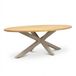 LUX outdoor living Cleve Tuintafel 6 personen | teakhout + aluminium | Natural Teak/beige | 240cm ovaal