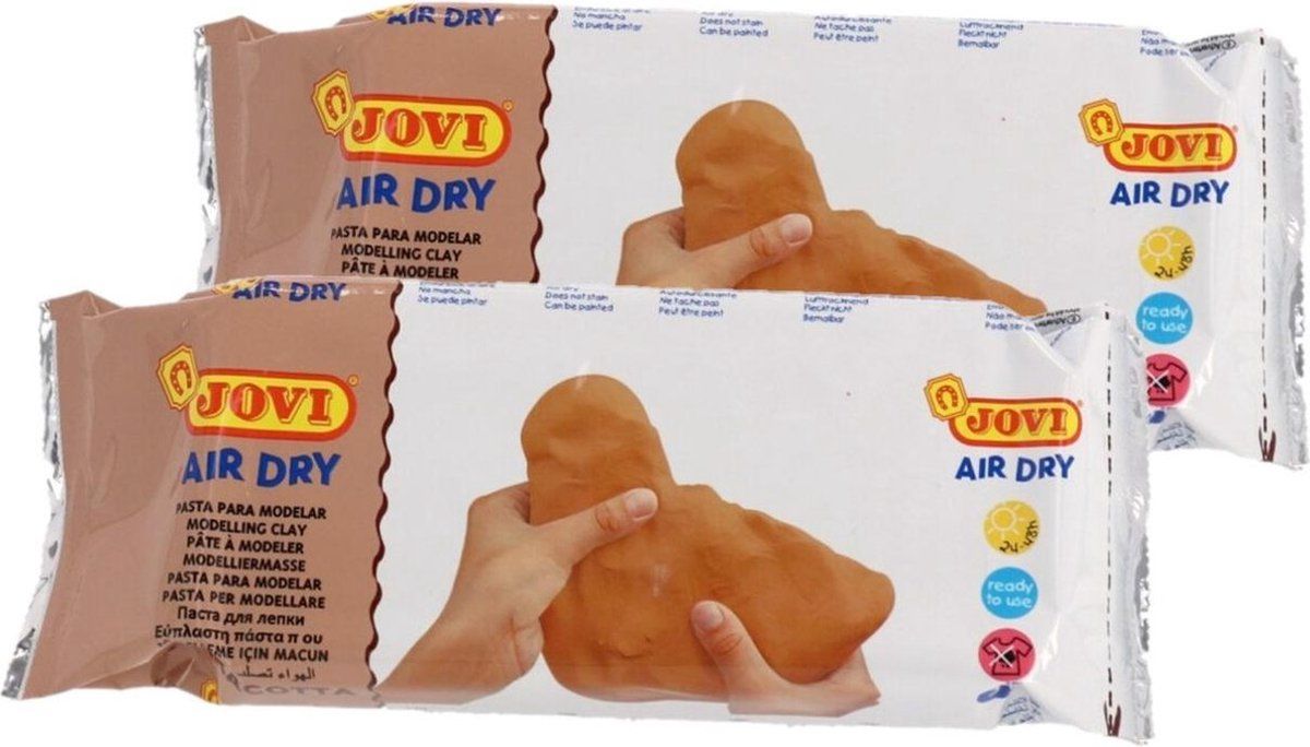 Gerim Kinder speelgoed klei 1 kilo kleur terracotta