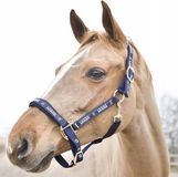 Horze Hamptons Hoofdband Pony Marineblauw