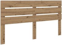 vidaXL Hoofdbord Artisan Eiken Bewerkt hout